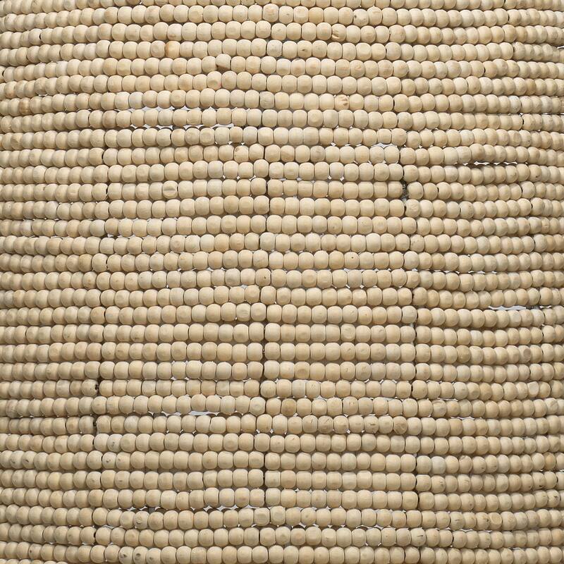 Jamie Young Waterfront Wood Beaded 1-Light Pendant - 100 Max Wattage; 120 Volts