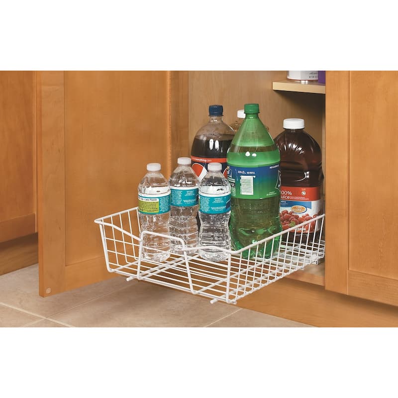 ClosetMaid White Finish 14 in. Pull Out Cabinet Organizer