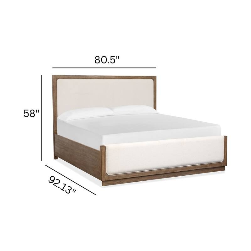 Magnussen Home Westbourne Dark Umber Upholstered Panel Bed