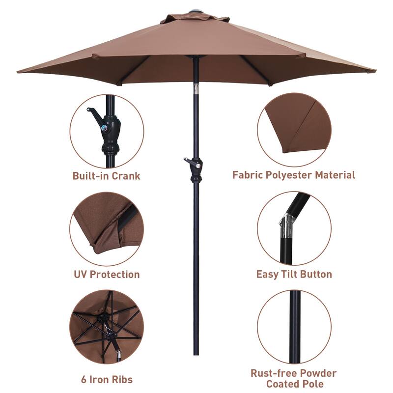 Ainfox Patio Umbrella Without Base for Garden Patio