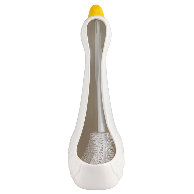 Ceramic Animal Toilet Brush Holder with Brush