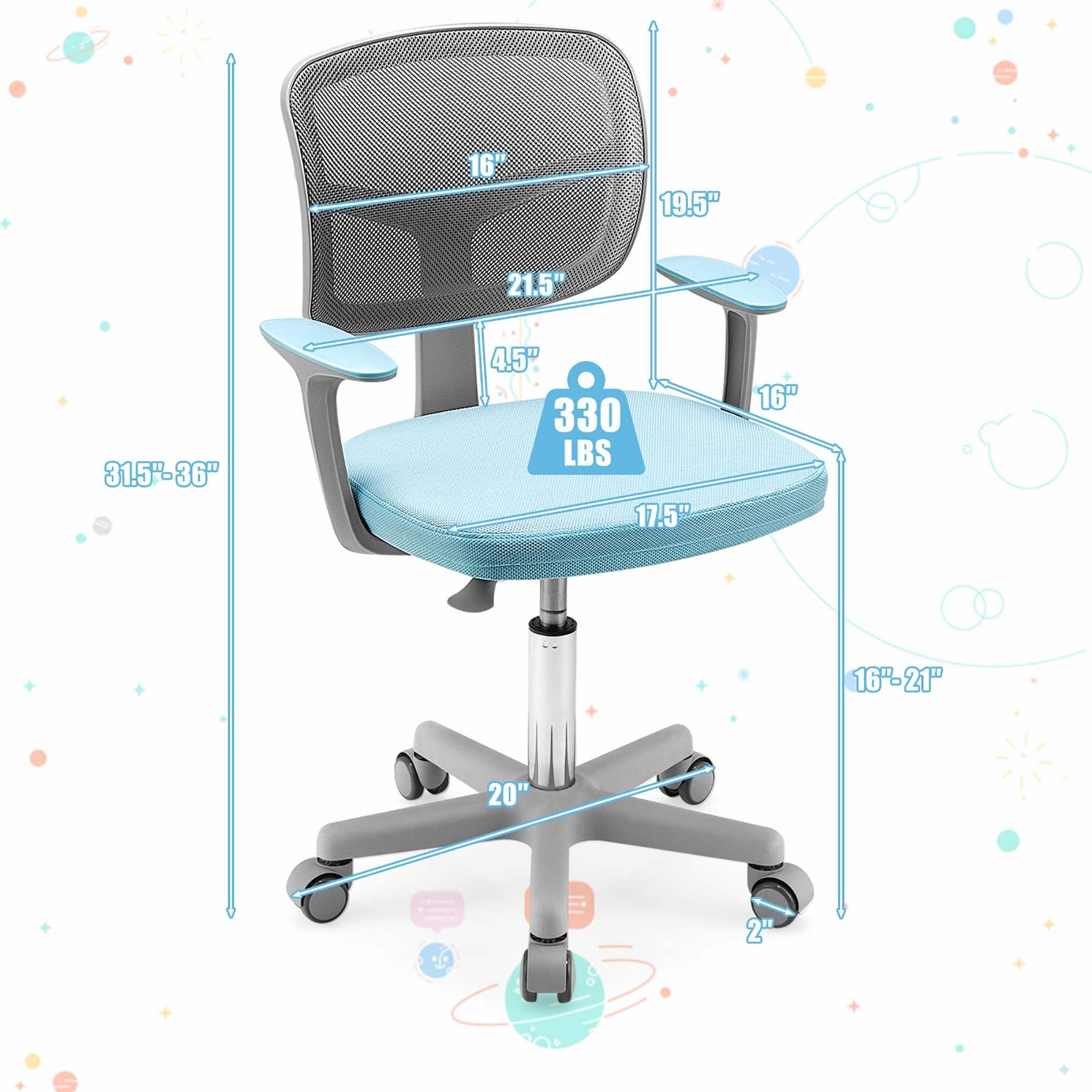Boys desk chair sales