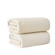 preview thumbnail 22 of 193, Linery & Co. Cotton Diamond Waffle Texture Bath Towels. Bath Sheet (Pack of 2) - Oatmeal