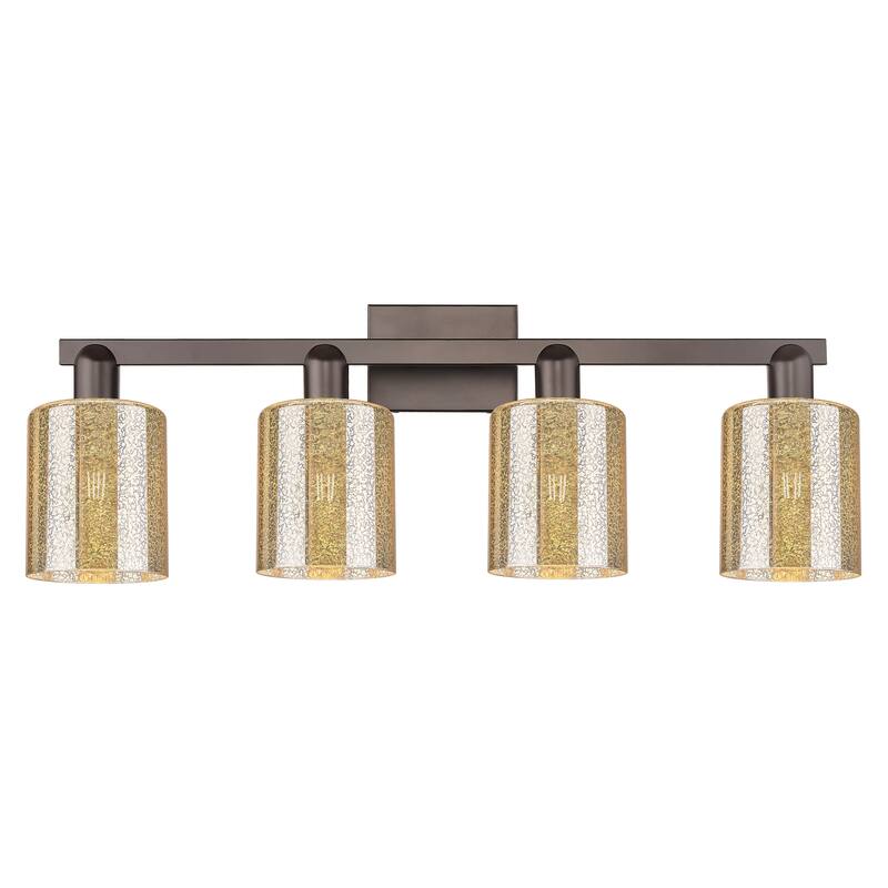Innovations Lighting Endless Possibilities Arcadia - Cobbleskill - 4 Light 32" Bath Vanity Light - Mercury/Oil Rubbed Bronze