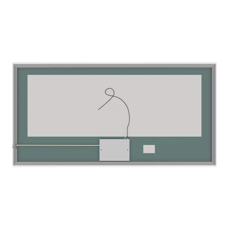 Wyndham Collection WCZLEDWSDPL7036 Hilton 70"W x 36"H Rectangular Flat