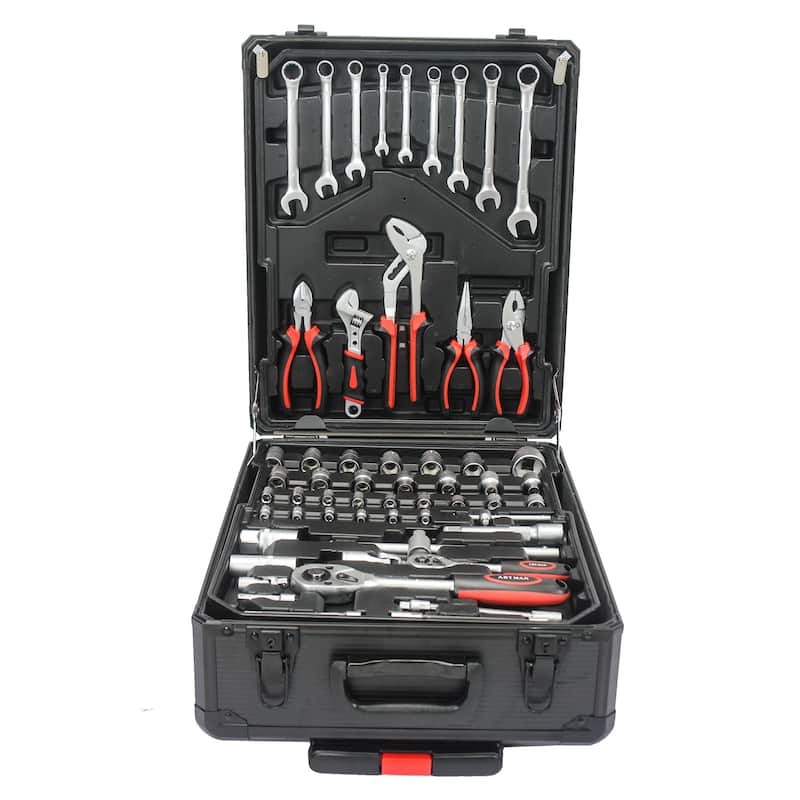 899pcs Home Repair Toolbox Storage Set Kit with 4 Drawers