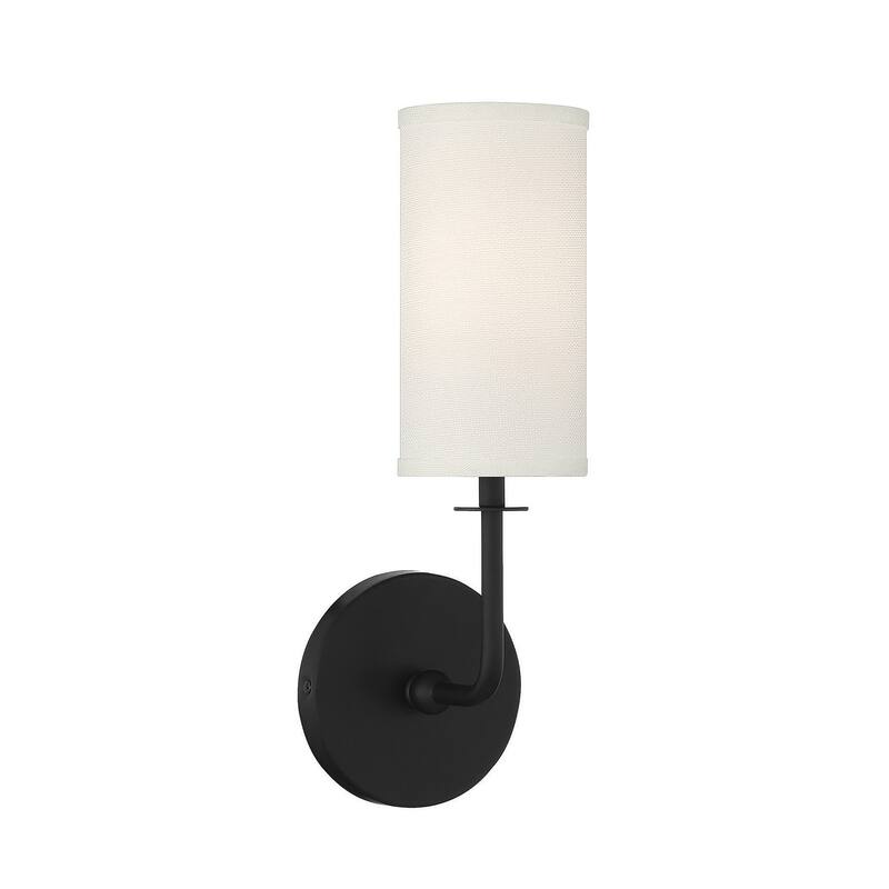 Savoy House 9-1755-1 Powell 15" Tall Wall Sconce - Matte Black