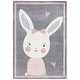 preview thumbnail 24 of 36, SAFAVIEH Carousel Kids Njomeza Bunny Rug