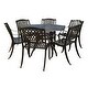 preview thumbnail 2 of 12, Cayman 7-piece Cast Aluminum Dining Set by Christopher Knight Home