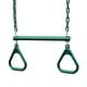 preview thumbnail 14 of 16, Gorilla Playsets 17-inch Trapeze Bar with Rings Green