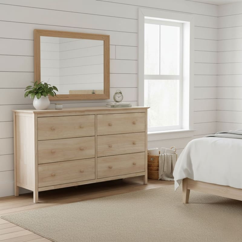 International Concepts Solid Wood Bedroom Dresser