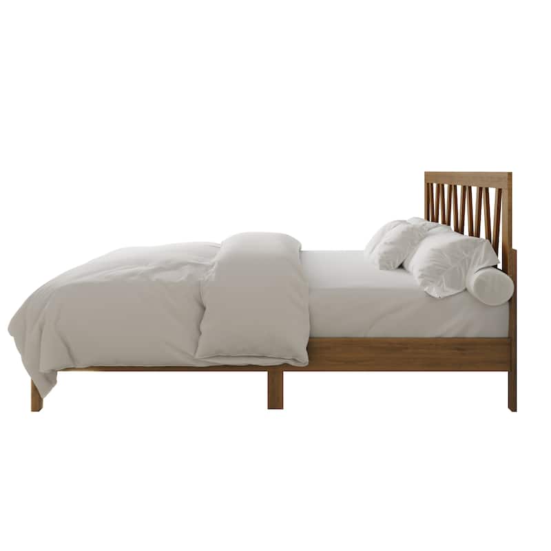 Clayfell Gadsden Solid Wood Panel Bed