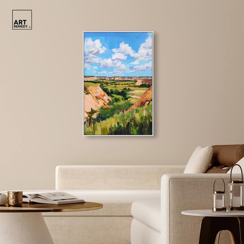 Rolling Hills and Sky I Canvas by Art Remedy