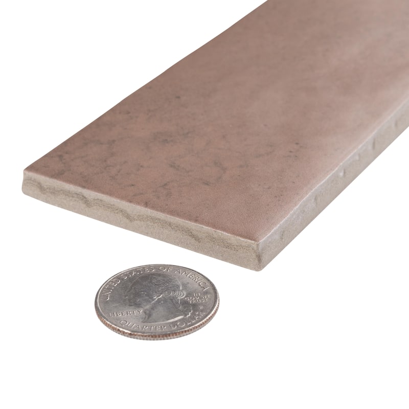 Merola Tile Heritage Wine 2-3/8" x 9-5/8" Porcelain Floor and Wall Tile