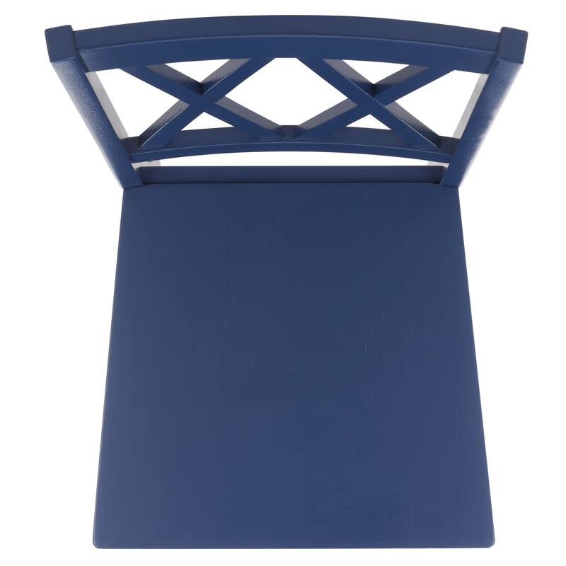 SAFAVIEH HOME Yana Double X-Back Side Chair - 18"W x 22"D x 39"H