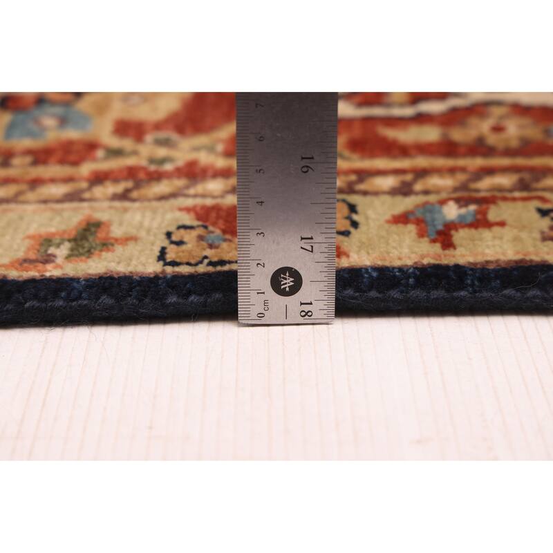 ECARPETGALLERY Hand-knotted Jules Sultane Dark Navy Wool Rug - 7'11 x 9'11