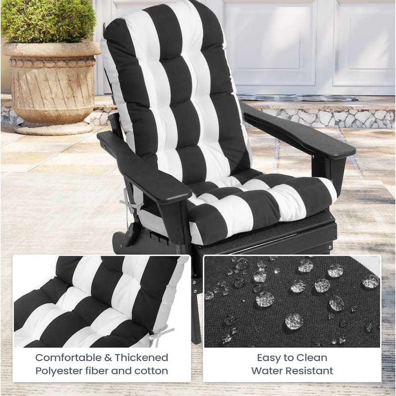 Outdoor Adirondack Chair Cushion Rocking Chair Cushions Thickened Patio Chair Pad with Sunbrella