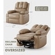 preview thumbnail 39 of 73, Oversized power recliner with heat, massage, 360 degrees swivel, and cup holder.