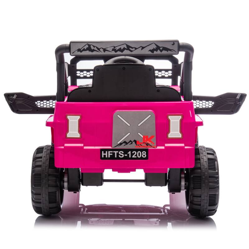 Christmas Gift 12V Ride-On Truck for Kids, Remote Control, Educational Features, Bluetooth