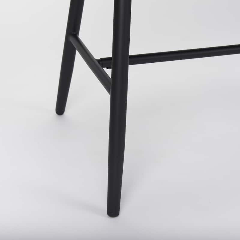 Colin Matte Black Metal Accent Bench - 59.8"W x 21.7"D x 30.3"H