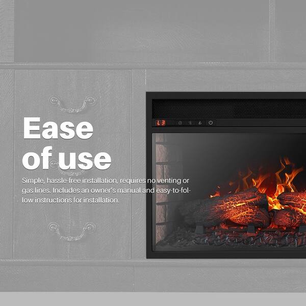 Shop Belleze Fireplace Stove Insert Heater For Living Room 26