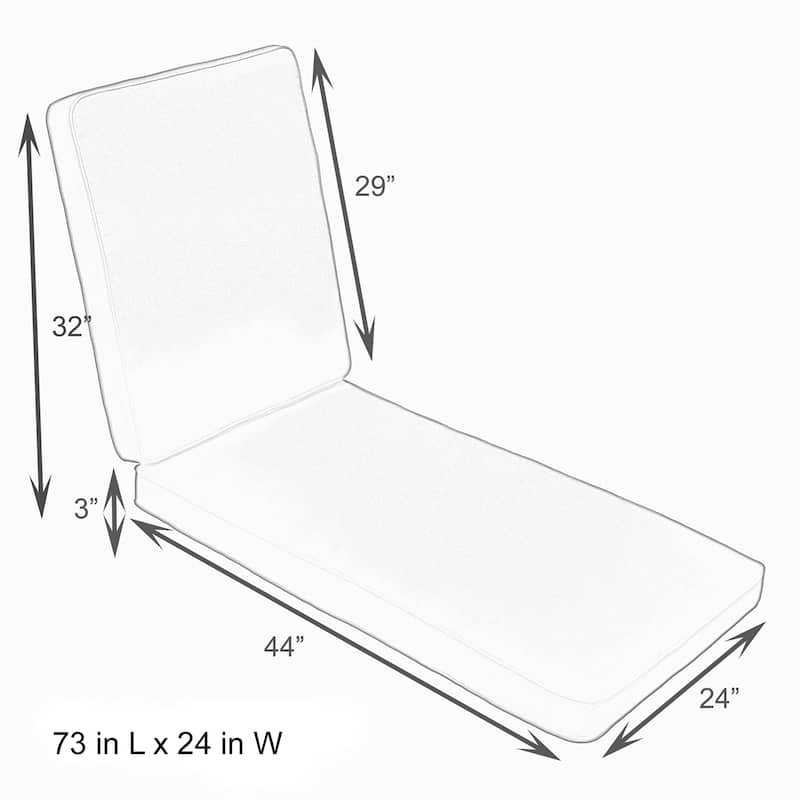 Sorra Home Marine Indoor/ Outdoor Hinged Cushion - Corded