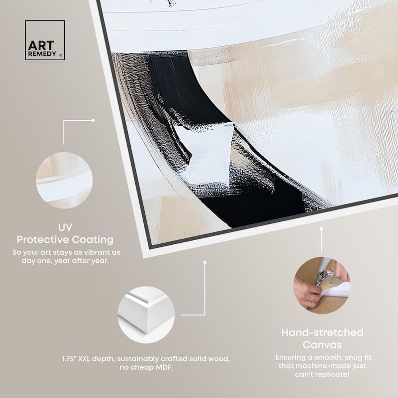 Neutral Interplay II Canvas Set of 2 by Art Remedy