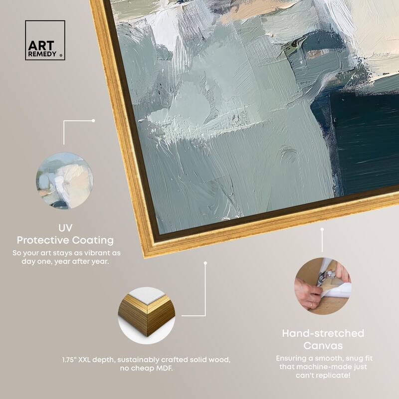 Seafoam and Sand I Canvas by Art Remedy