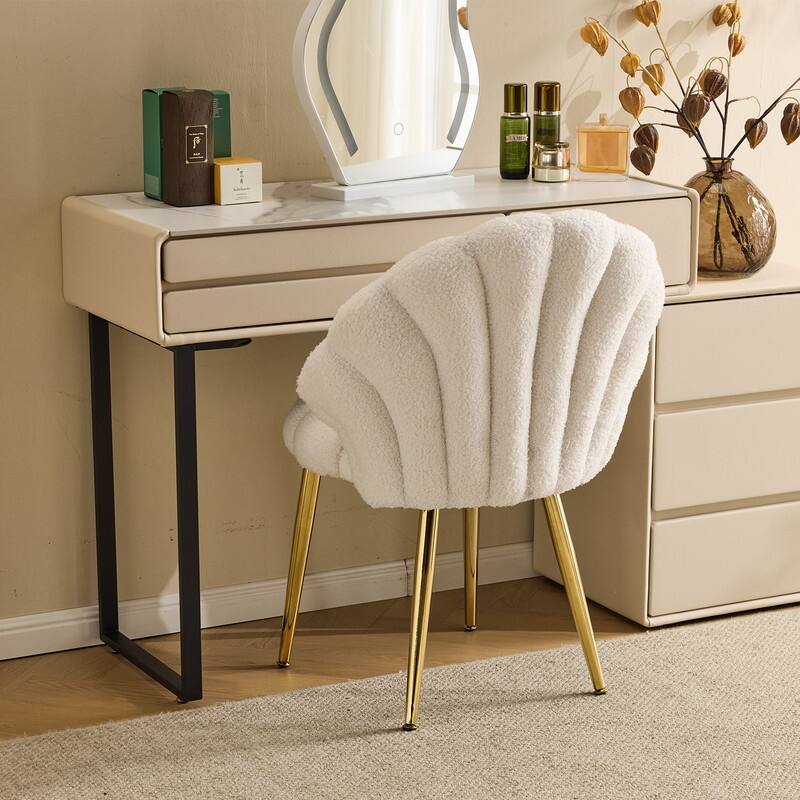 Shell-Shaped Vanity Chair