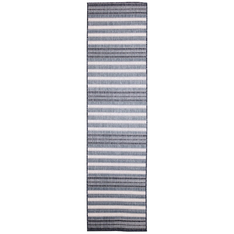 Liora Manne Malibu Faded Stripe Indoor/Outdoor Rug
