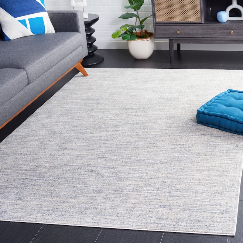 SAFAVIEH Dune Pembe Contemporary Solid Rug - 4' x 6' - Blue/Grey - Rectangle