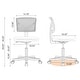preview thumbnail 33 of 44, Office Computer Desk Chair with Wheels, Ergonomic Low-Back Mesh Rolling Work Swivel Chairs, Armless Comfortable Lumbar Support