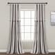 preview thumbnail 25 of 152, Lush Decor Linen Button Single Panel Window Curtain