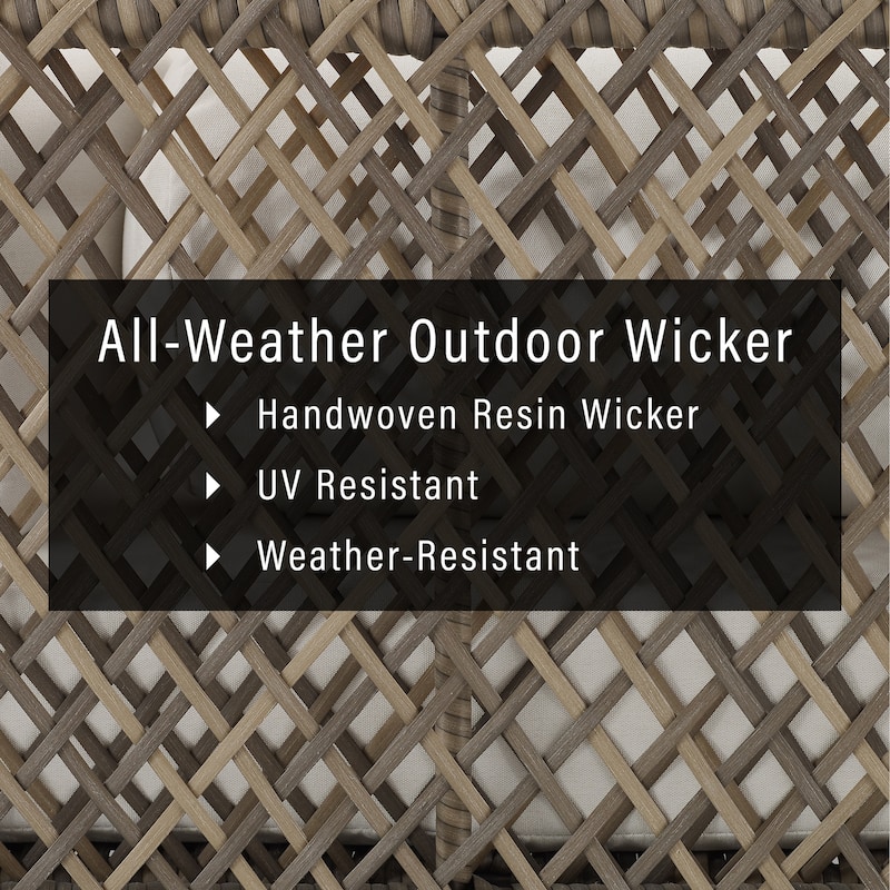 Crosley Granite Bay 2-Piece Wicker Outdoor Chair Set