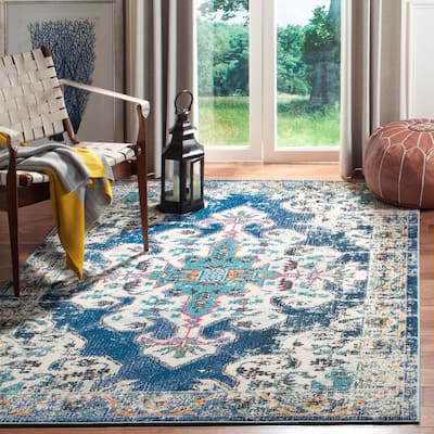 SAFAVIEH Madison Marilou Boho Medallion Distressed Area Rug