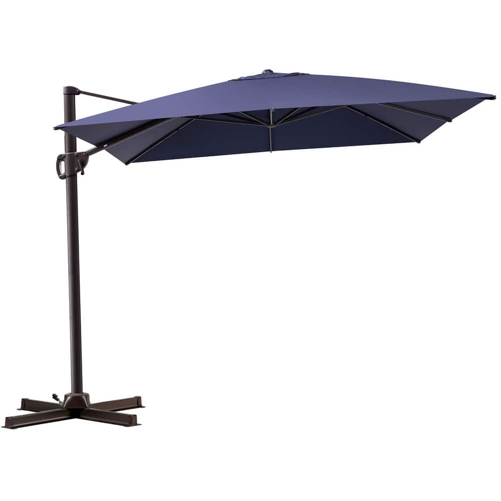 Outdoor Patio Umbrella 9 FT x 11 FT Cantilever-Offset Umbrella with No Base