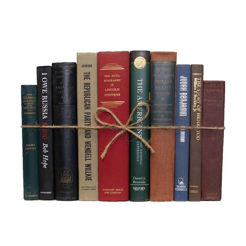 Books Decorative Accessories: Vintage American History SubjectPak