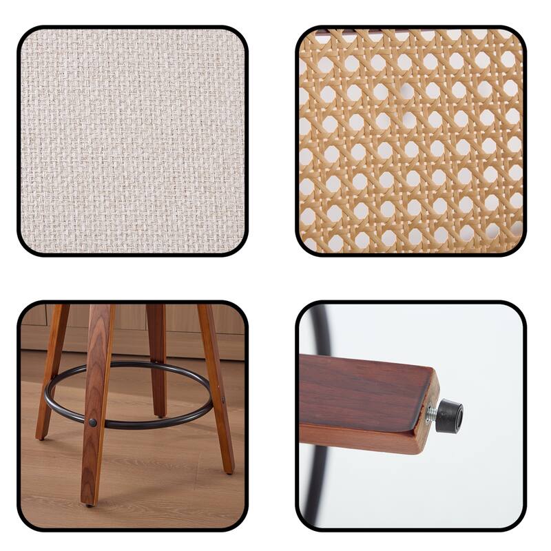 Set of 3 26-Inch Counter Height Bar Stools