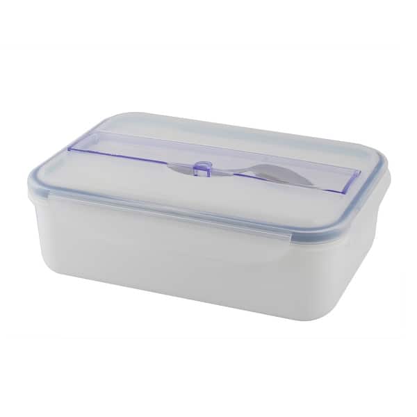 Plastic Home Office Dual Compartments Salad Food Storage Lunch Box Bed Bath & Beyond 18452641