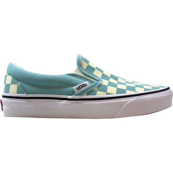 aqua checkerboard vans