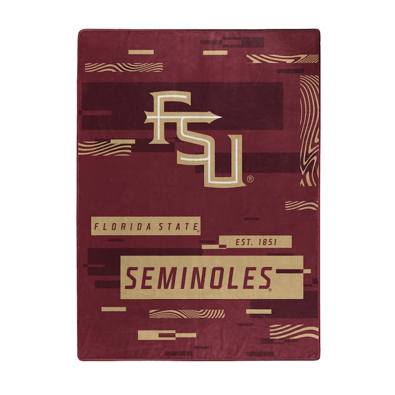 NCAA Florida State Seminoles Digitize Raschel Throw Blanket