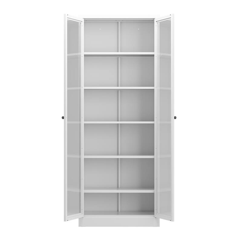 Metal Kitchen Pantry Cabinet,72" Tall Storage w/5 Adjustable Shelves