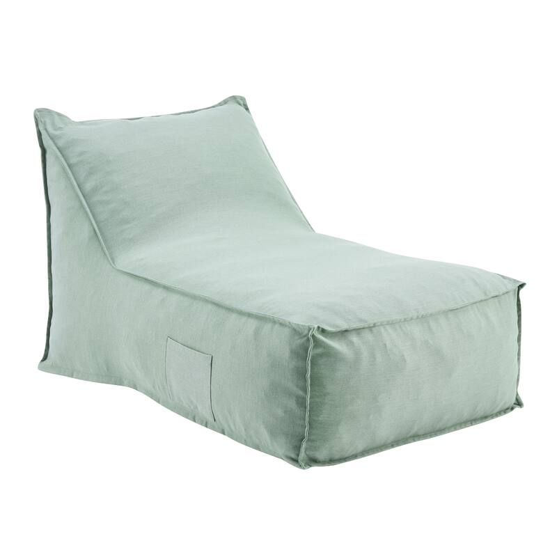 Christopher Knight Home- Carter Outdoor Fabric Bean Bag Lounge Chair