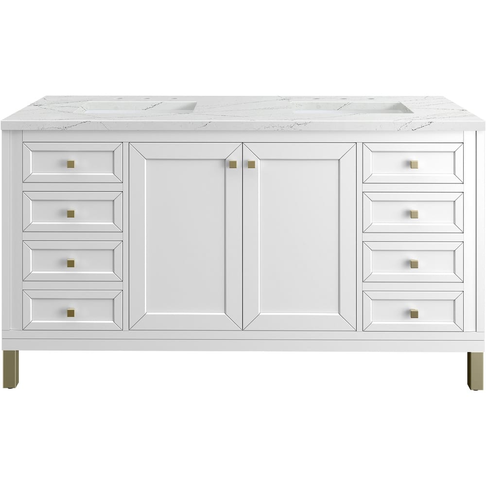 James Martin Vanities 503-V60D-3ENC Chicago 60" Free Standing Double