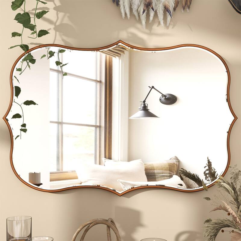 Antique Gold Wall Mirror, Decorative Mirrors for Living Room Vintage Large  Size 24 in W X 35 in H - On Sale - Bed Bath & Beyond - 37506310