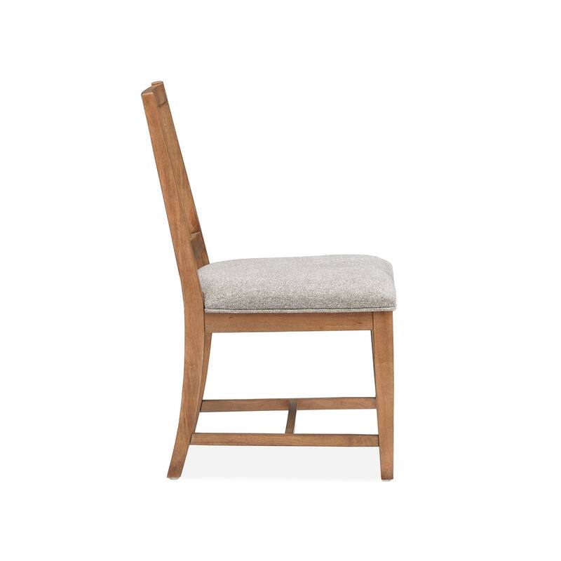 Magnussen Home Lindon Belgian Wheat Upholstered Side Chair Two Pack - 19''W x 22.38''D x 35.5''H
