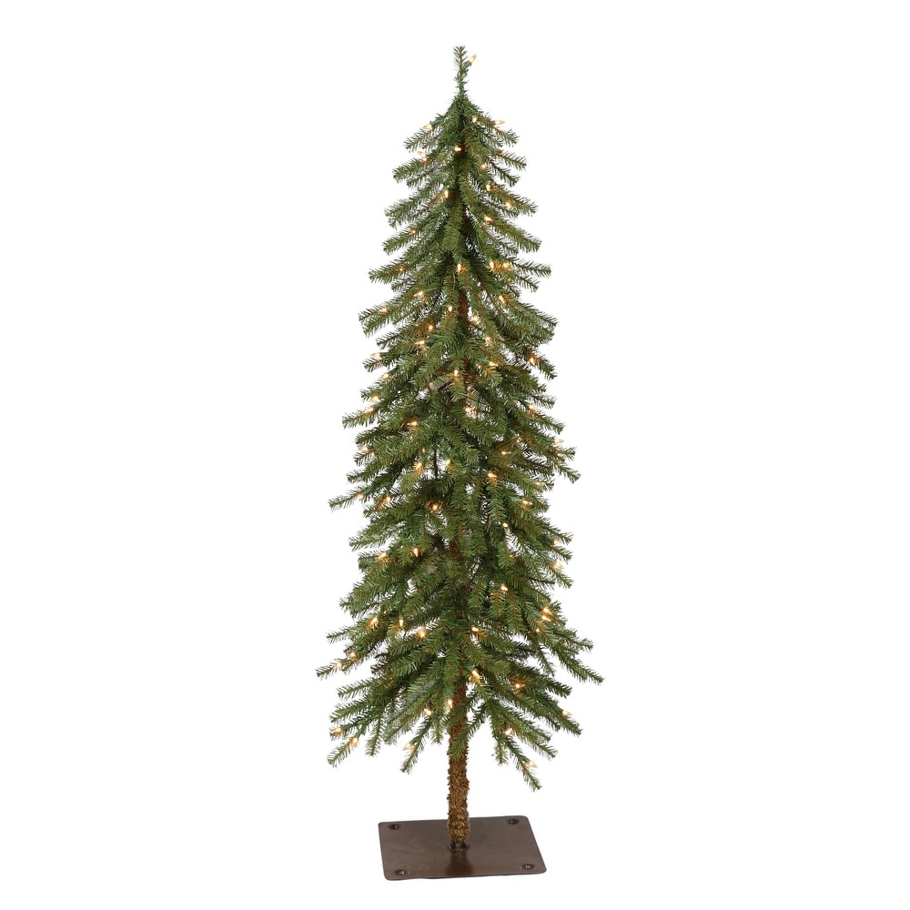WELLFOR Remote Control Tree 8-ft Pre-lit Flocked Artificial Christmas Tree  with LED Lights in the Artificial Christmas Trees department at