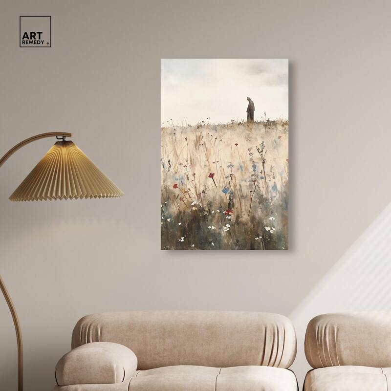Ambling Monk Canvas by Art Remedy, Gallery Wrapped