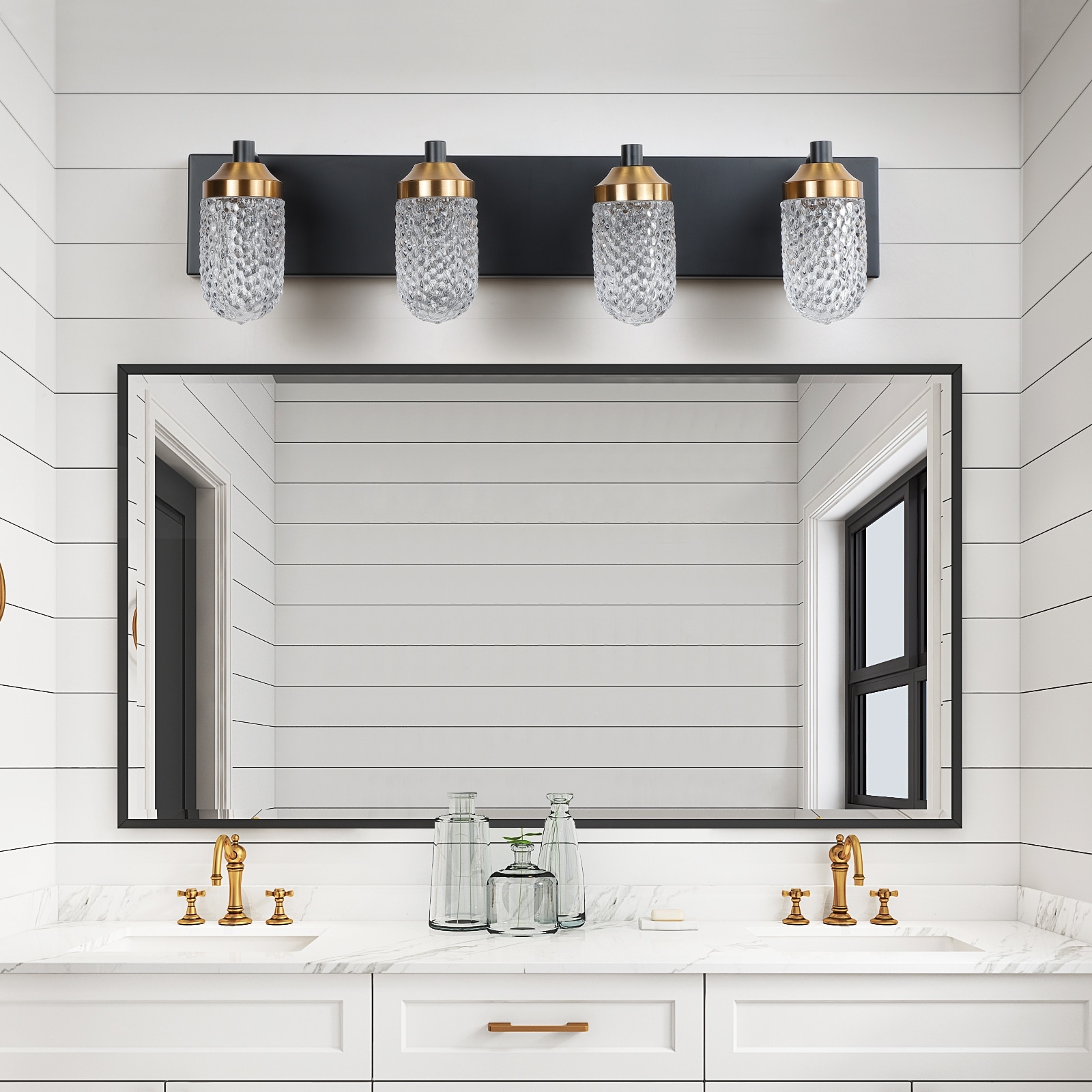 4 bulb light fixture bathroom discount