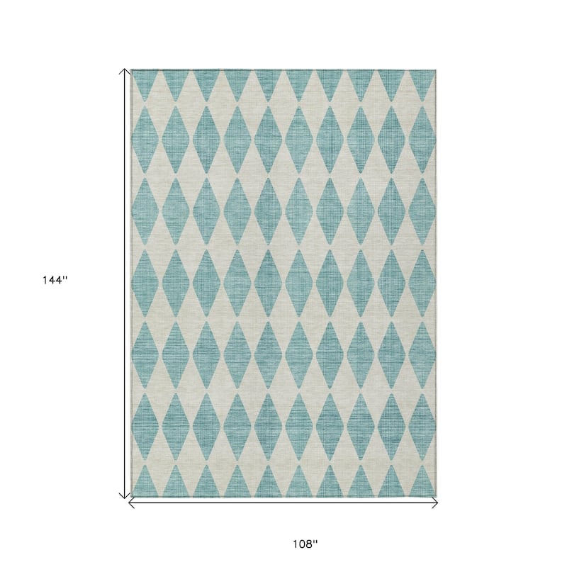 HomeRoots Geometric Transitional Rectangle Outdoor Rug
